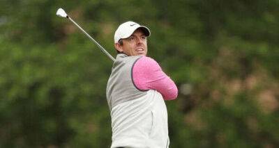 Rory McIlroy leaves practice range in hysterics after takedown of golf icon Sir Nick Faldo