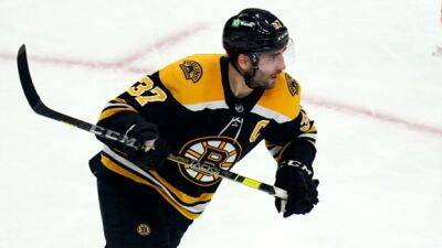 Bruins' Bergeron wins Selke Trophy as NHL's best defensive forward for record 5th time