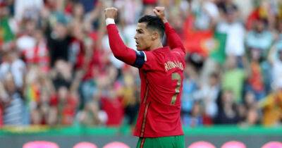 Watch: Cristiano Ronaldo scores two goals in vintage display for Portugal