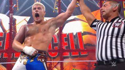 Seth Rollins - Cody Rhodes - Resultados y resumen del WWE Hell in a Cell 2022: Cody Rhodes - Seth Rollins - en.as.com