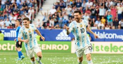 Cristiano Ronaldo responds to Lionel Messi scoring five goals with help from Diogo Jota