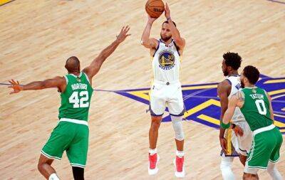 NBA Finals - Curry stars as Warriors down Celtics to level series