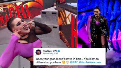 WWE Hell in a Cell: Rhea Ripley had to improvise her Judgement Day gear