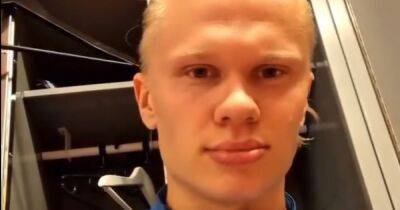 Erling Haaland endears himself to Man City fans with pre-match routine for Norway