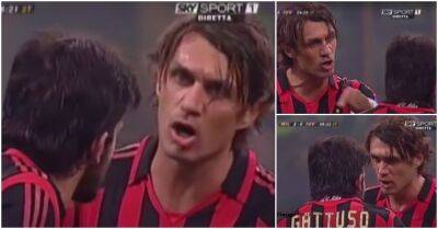 Paolo Maldini: Footage of AC Milan legend confronting Gennaro Gattuso in 2005/06