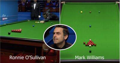 Ronnie O'Sullivan's attempt at Mark Williams' controversial break-off