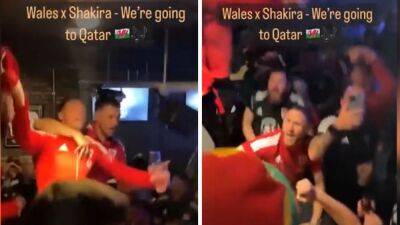 El desfase de Gales en el pub de Bale