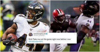 Ea Sports - Ravens' Marlon Humphrey slams Madden 23's embarrassing trailer clip - givemesport.com -  Baltimore