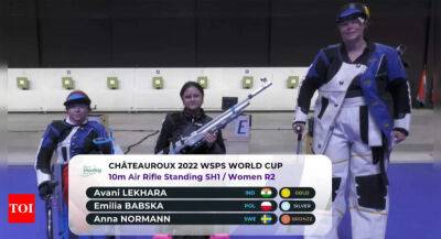 Avani Lekhara wins gold with world record in Para Shooting World Cup - timesofindia.indiatimes.com - Sweden - France - Poland -  Tokyo - India
