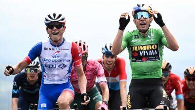 Criterium du Dauphine: Wout van Aert's premature celebration hands stage 3 victory to David Gaudu of Groupama FDJ - eurosport.com - Belgium - Israel