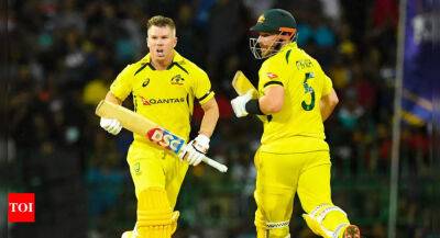 David Warner - Mitchell Starc - Josh Hazlewood - Aaron Finch - Sean Abbott - Australia thrash Sri Lanka by 10 wickets in first T20I - timesofindia.indiatimes.com - Australia - Sri Lanka