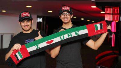 Football fans show support for the UAE team