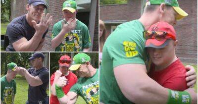 John Cena: WWE post footage of legend meeting teenager who fled Ukraine