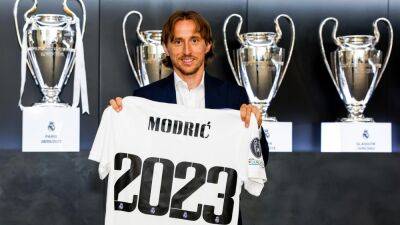 Croatia midfielder Luka Modric to stay at Real Madrid until 2023 after signing contract extension