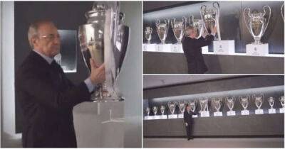 Florentino Perez placing Madrid’s 14th UCL title in their trophy cabinet is the ultimate flex