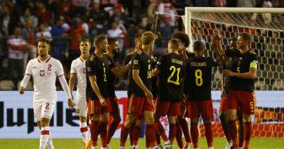 Soccer-Belgium crush Poland to put Dutch misery behind them