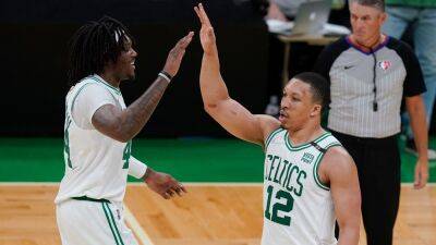 Jaylen Brown - Boston Celtics push past Golden State Warriors in third final - bt.com -  Boston - state Golden