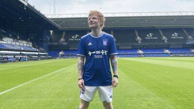 Ipswich fan Ed Sheeran continues sponsorship of club’s shirts for next season