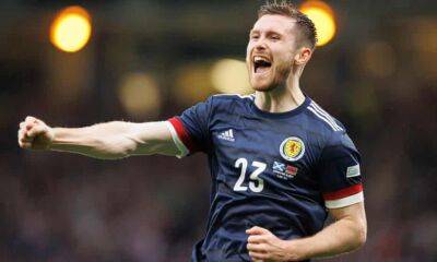 Andy Robertson - Stuart Armstrong - Steve Clarke - Anthony Ralston - Ralston and McKenna ease Scotland to cathartic win over Armenia - theguardian.com - Qatar - Ukraine - Scotland - Armenia - county Clarke