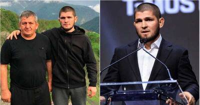Khabib Nurmagomedov's emotional tribute to his father as he's inducted into the UFC Hall of Fame