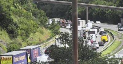 Delays grow on the M4 as crash blocks lane - live updates