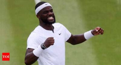 Nick Kyrgios - David Goffin - Wimbledon: Tiafoe steals the show in Bublik circus act - timesofindia.indiatimes.com - Usa - Kazakhstan
