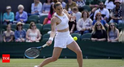 Maria Sakkari - Jelena Ostapenko - Tatjana Maria - Fifth seed Maria Sakkari shocked by Tatjana Maria at Wimbledon - timesofindia.indiatimes.com - France - Latvia - Greece