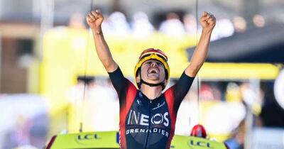 Tom Pidcock - Tom Pidcock tops 100km an hour on sensational Tour de France maiden stage win - msn.com - France -  Tokyo - Jersey