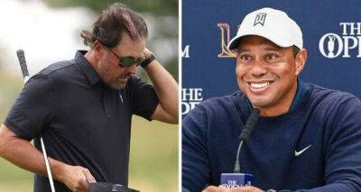The Open LIVE: Tiger Woods close to tears as Mickelson snaps at reporter over Liv Golf