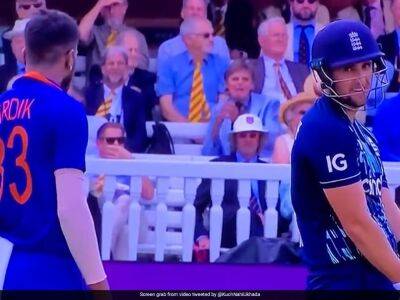 Liam Livingstone - Reece Topley - David Willey - Watch: Hardik Pandya's Priceless Reaction After Dismissing Liam Livingstone In 2nd ODI vs England - sports.ndtv.com - Manchester - India