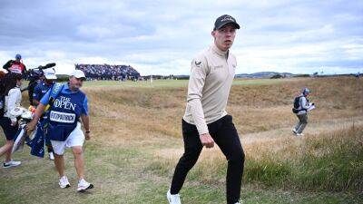 Matt Fitzpatrick fumes after his first round at The Open takes over six hours on the Old Course at St Andrews