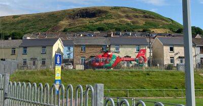 Live updates as air ambulance lands at scene of incident in Gilfach Goch