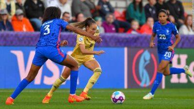 Les Bleues - Women's Euro 2022: Attendance record broken with 15 games left as France beats Belgium 2-1 - edition.cnn.com - Sweden - Manchester - France - Finland - Germany - Belgium - Netherlands - Norway - Austria - New York