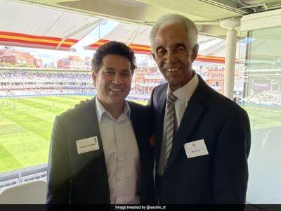 "Special Moment": Sachin Tendulkar Shares Pic With Sir Garfield Sobers From Lord's