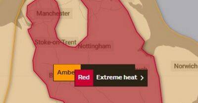What does a red weather warning mean and why has it been issued?