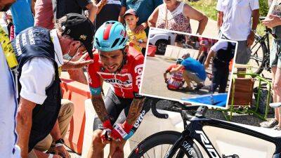 'Oh no, horrible!' - Shock as Caleb Ewan and entire Lotto-Soudal team crash at Tour de France