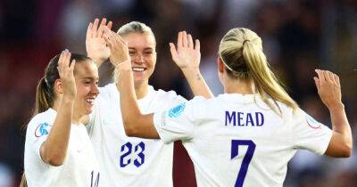 Alessia Russo - Fran Kirby - Kenny Shiels - Sarina Wiegman - Five-star England sweep Northern Ireland aside to reach Euro 2022 knockouts in style - msn.com - Denmark - Netherlands - Spain - Ireland