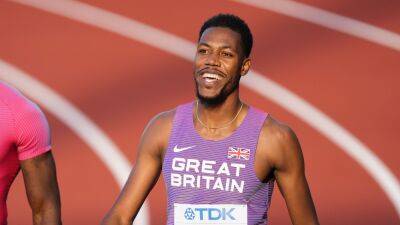 Zharnel Hughes into World Championship semi-finals after finishing second
