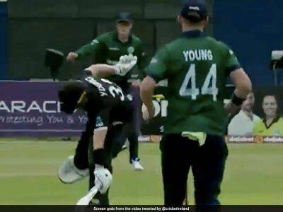 Watch: Curtis Campher Runs Out Will Young With A Terrific Throw During Ireland's 3rd ODI vs New Zealand