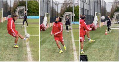 Lisandro Martinez to Man Utd: Argentine's insane trick shot in Ajax training