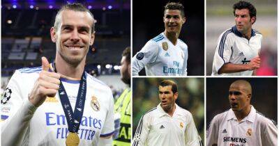 Gareth Bale's Real Madrid stats compared to Cristiano, Zidane, Ronaldo & Figo