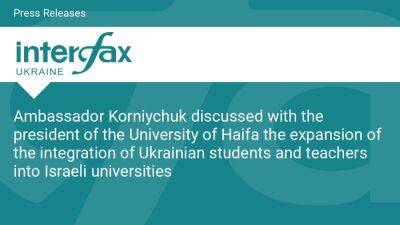 Ambassador Korniychuk discussed with the president of the University of Haifa the expansion of the integration of Ukrainian students and teachers into Israeli universities