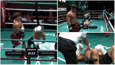 Ed Matthews brutally knockouts Simple Simon in TikTok boxing event