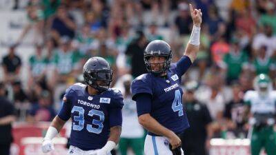McManis returns interception for decisive TD as Argos rally to beat Roughriders