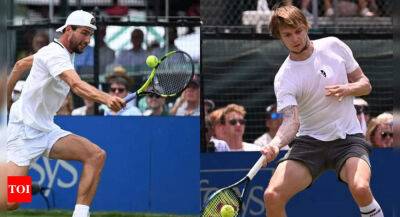 Maxime Cressy and Alexander Bublik advance to ATP Hall of Fame Open final