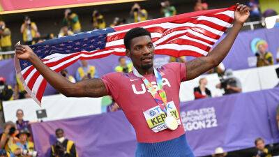 Fred Kerley stakes his claim to Usain Bolt’s throne in Eugene