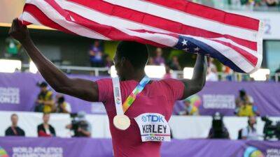 Christian Coleman - Fred Kerley - Marvin Bracy - Kerley leads American clean sweep in 100m, shot put joy for Ealey - channelnewsasia.com - Netherlands - Italy - Usa - China -  Tokyo - state Oregon