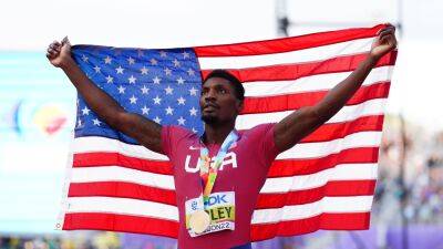 Marcell Jacobs - Fred Kerley - Marvin Bracy - Fred Kerley says USA is chasing global domination as he wins 100m in Oregon - bt.com - Britain - Italy - Usa -  Tokyo - state Oregon -  Budapest -  Eugene