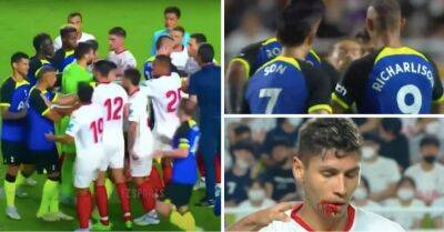 Harry Kane - Tottenham Hotspur - Ivan Rakitic - Spurs' Richarlison accused of punching Sevilla player - givemesport.com - Spain - South Korea