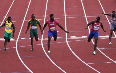 Christian Coleman - Marcell Jacobs - Fred Kerley - Marvin Bracy - Kerley wins world 100m gold in US cleansweep - beinsports.com - Italy - Usa -  Doha -  Tokyo - state Oregon - county Mitchell